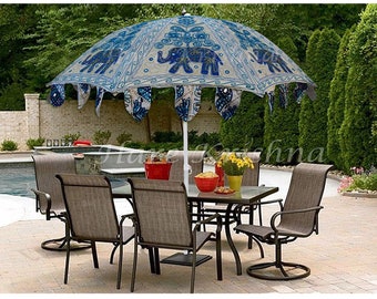 Gartenschirme Big Size, Sonnenschirme/Sonnenschirme, Sonnenschirm Hochzeit, dekorativ bunt bestickt, Sonnenschirm 182cm