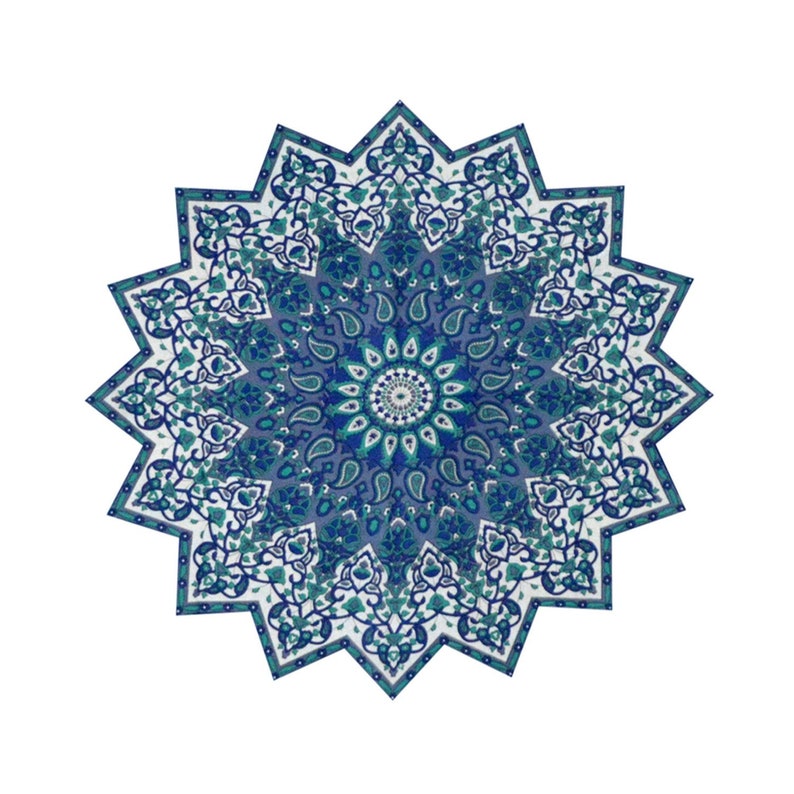 Indian Star Mandala tapestry picnic yoga mat boho decor peacock blanket hippie tablecloth Star designer mandala Wall art bohemian roundie