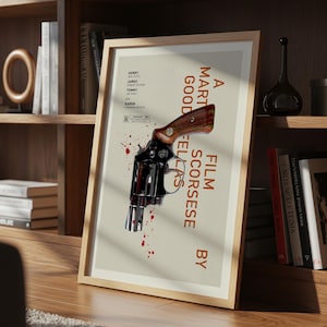 Goodfellas Movie Poster, Minimalist Film Print, Mid Century Modern Wall Art, Martin Scorsese Poster, Ray Liotta Mafia Crime Art