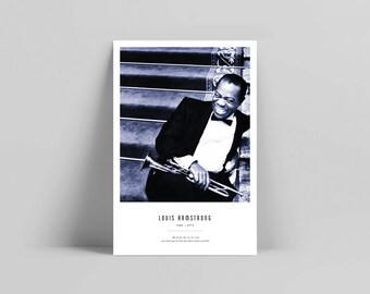 Vintage Louis Armstrong Benny Goodman Jazz Concert Poster Print A3//A4