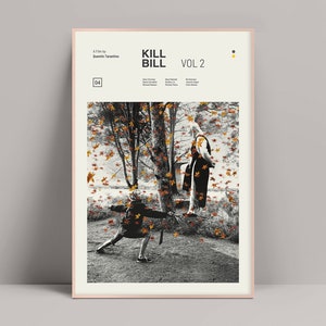 Kill Bill Vol 2, Kill Bill Poster, Quentin Tarantino, Uma Thurman, David Carradine, Michael Madsen, Pulp Fiction, Reservoir Dogs, Kill Bill