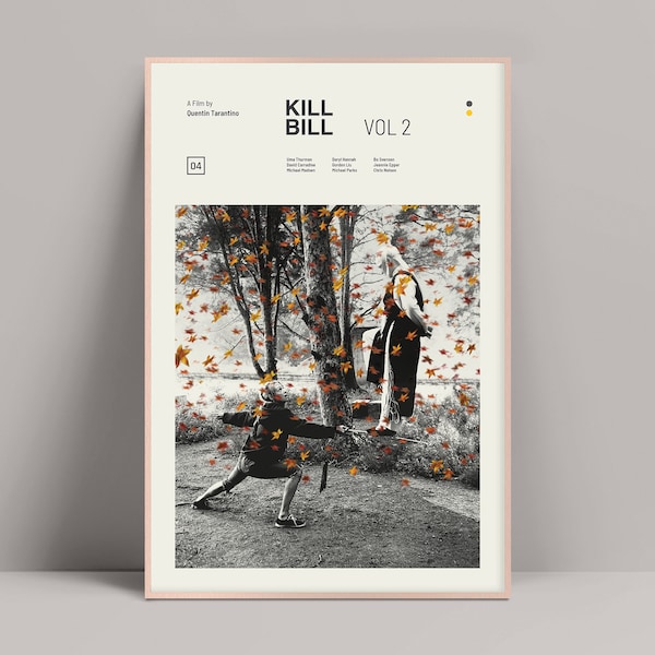 Kill Bill Vol 2, Kill Bill Poster, Quentin Tarantino, Uma Thurman, David Carradine, Michael Madsen, Pulp Fiction, Reservoir Dogs, Kill Bill