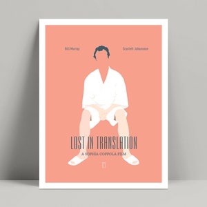 Lost in Translation - Minimalist Poster, Bill Murray Poster, Minimalist Print, Bill Murray Print, Bill Murray, Scarlett Johansson