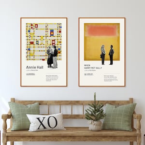 New York Film Posters, When Harry Met Sally, Annie Hall, Billy Crystal, Meg Ryan, Rob Reiner, Woody Allen, Diane Keaton, Autumn in New York