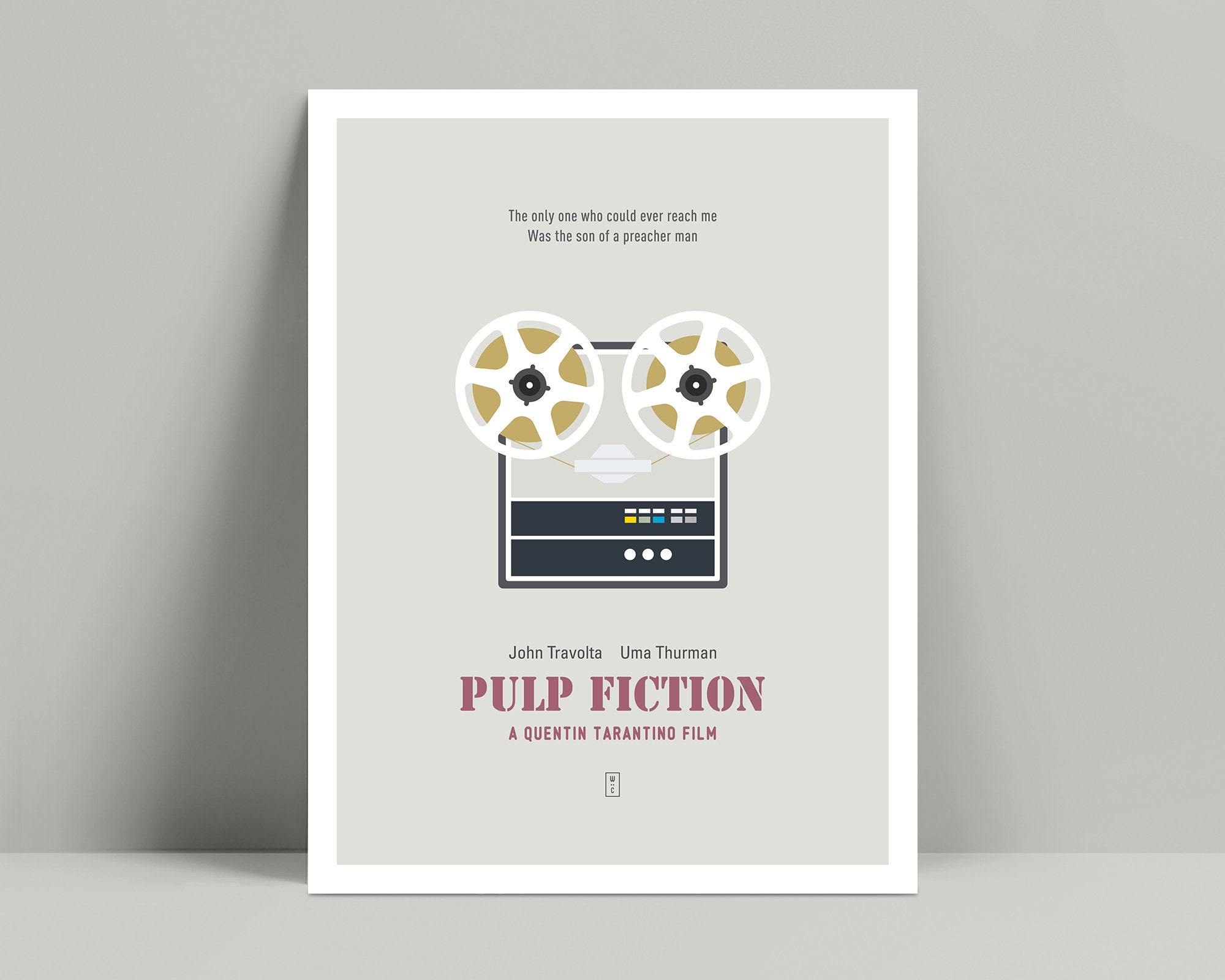 Pulp Fiction Minimalist Poster Pulp Fiction Poster | Etsy