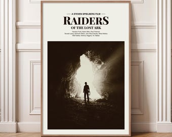 Indiana Jones Poster, Indiana Jones, Raiders of the Lost Ark, Harrison Ford, Karen Allen, Steven Spielberg, George Lucas, 80&#39;s Films