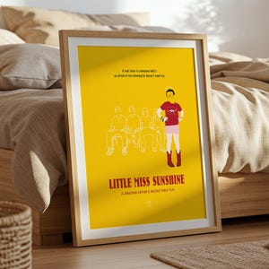 Little Miss Sunshine Poster - Minimalist Movie Poster, Mid Century Modern Wall Art, Steve Carell Poster, Toni Collette Poster
