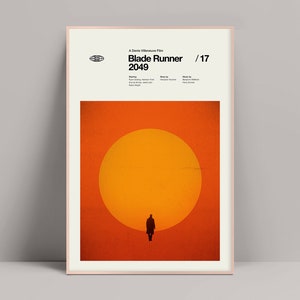 Blade Runner 2049, Minimalist Poster, Blade Runner Poster, Dune Movie Print, Ryan Gosling, Harrison Ford, Ana de Armas, Denis Villeneuve