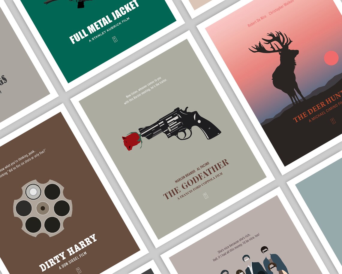 The Godfather Minimalist Poster the Godfather Print - Etsy