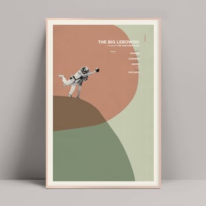 The Big Lebowski, Minimalist Poster, Coen Brothers Movie, Jeff Bridges, John Goodman, Julianne Moore, Fargo Movie, Big Lebowski Poster