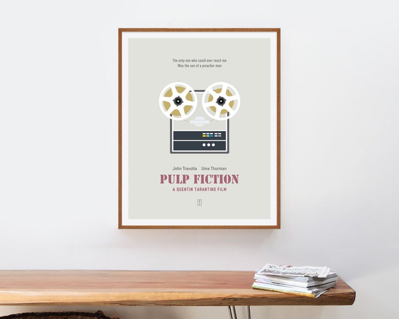 Pulp Fiction Minimalist Poster Pulp Fiction Poster | Etsy