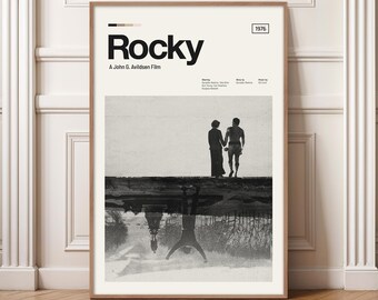 Rocky Movie - Minimalist Poster, Rocky Movie Poster, Rocky Print, Sylvester Stallone, Talia Shire, Rocky Balboa, Creed Movie, Rambo Movie