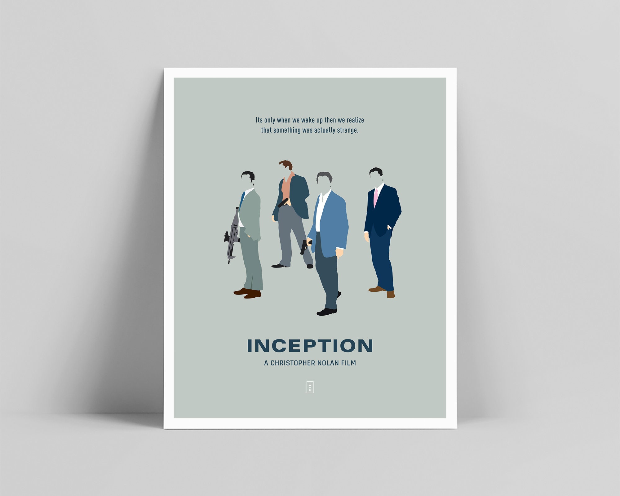 Inception Film Minimalistische Poster Inception Poster Etsy