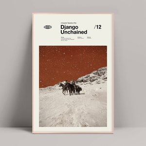 Django Unchained Poster, Minimalist Poster, Quentin Tarantino, Django Poster, Jamie Foxx, Christoph Waltz, Leonardo DiCaprio, Pulp Fiction