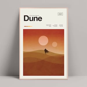 Dune Movie Poster 2021, Minimalist Poster, Dune Poster, Dune Movie Print, Timothée Chalamet, Zendaya, Oscar Isaac, Josh Brolin, Jason Momoa