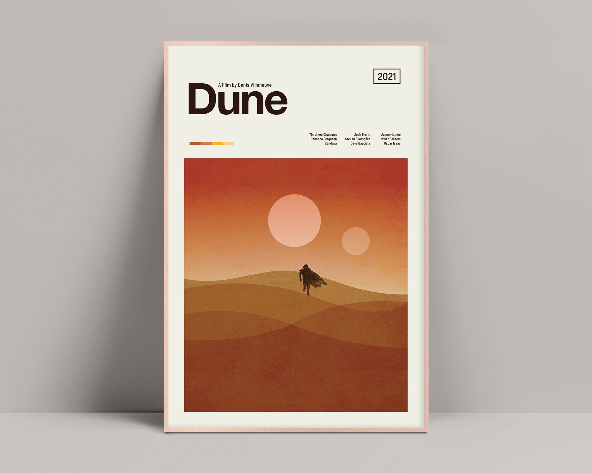 DUNE Affiche Cinéma Originale ROULEE 53 x 39 cm Movie Poster Denis