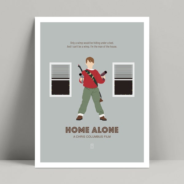 Home Alone - Minimalist Poster, John Hughes Movies, Minimalist Print, Macaulay Culkin, Joe Pesci, Daniel Stern, Ferris Bueller's Day Off