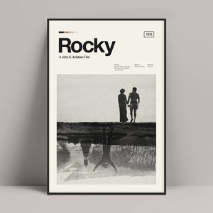 Rocky Movie - Minimalist Poster, Rocky Movie Poster, Rocky Print, Sylvester Stallone, Talia Shire, Rocky Balboa, Creed Movie, Rambo Movie