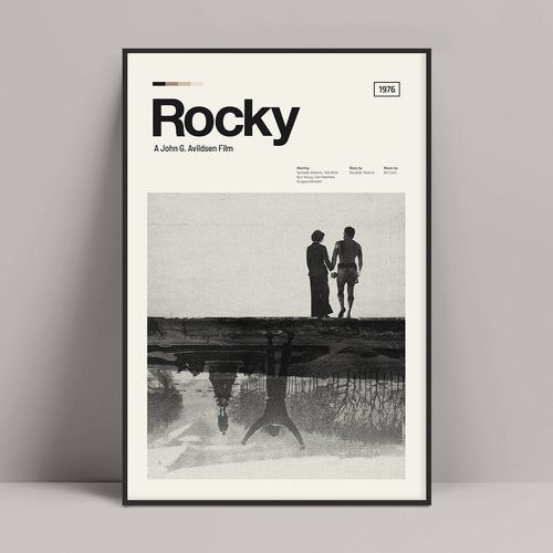 Rocky Movie Minimalist Poster Rocky Movie Poster Rocky - Etsy UK