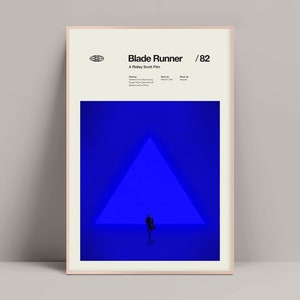 Blade Runner, Minimalist Poster, Blade Runner Poster, Alien Movie Print, Gladiator, Harrison Ford, Ridley Scott, Rutger Hauer, Sean Young