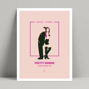 Pretty Woman - Minimalist Poster, Pretty Woman Poster, Minimalist Print, Pretty Woman Print, Richard Gere, Julia Roberts, Jason Alexander
