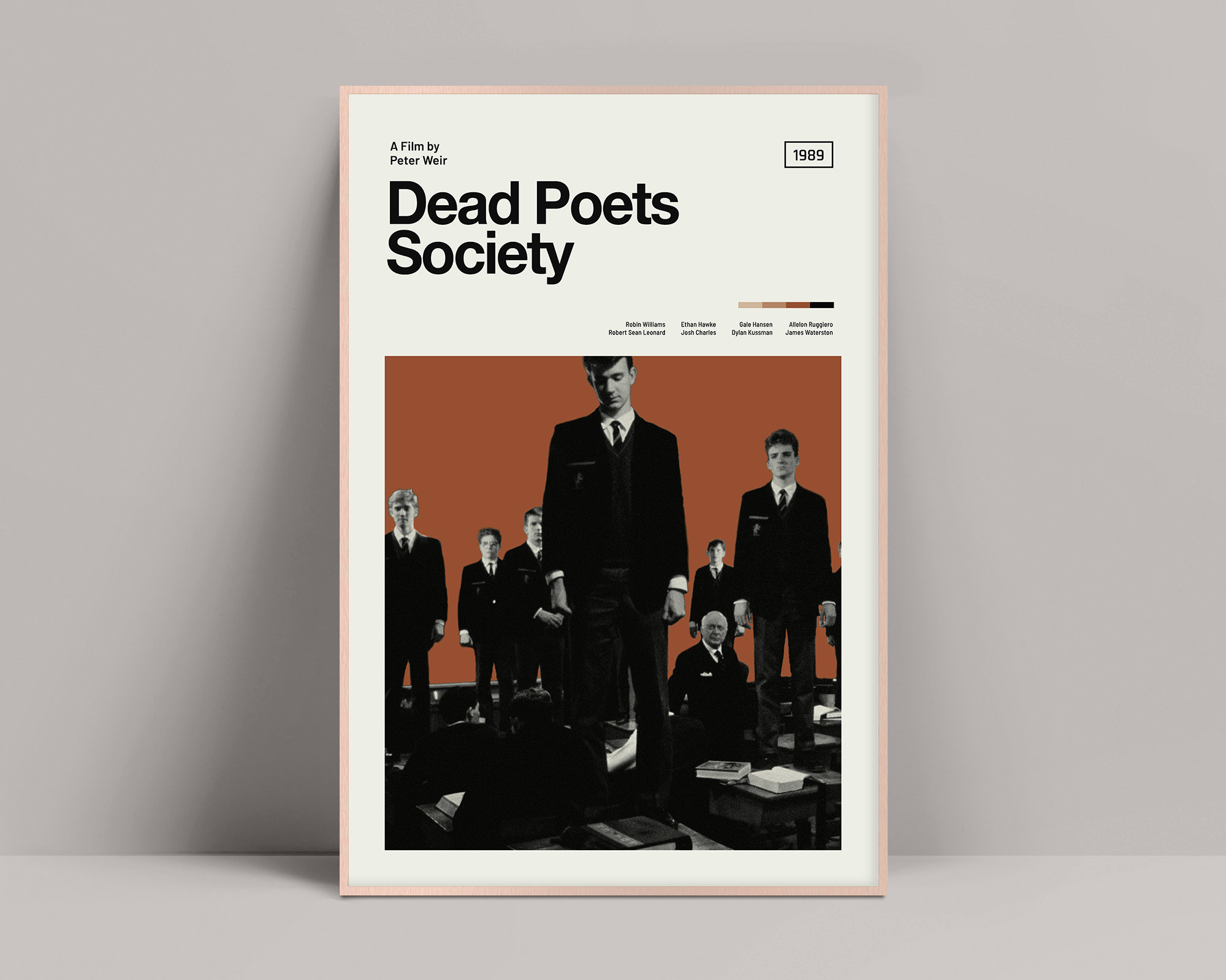 Dead Poets Society, Minimalist Poster, Robin Williams, Robert Sean