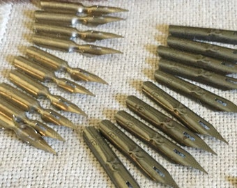 Lots of 10 FIDLAR & CHAMBERS Vintage Dip Pen Nibs 