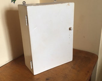 Wall medicine cabinet wooden Vintage USSR apothecary cabinet, medicine bathroom  cabinet, first aid chest