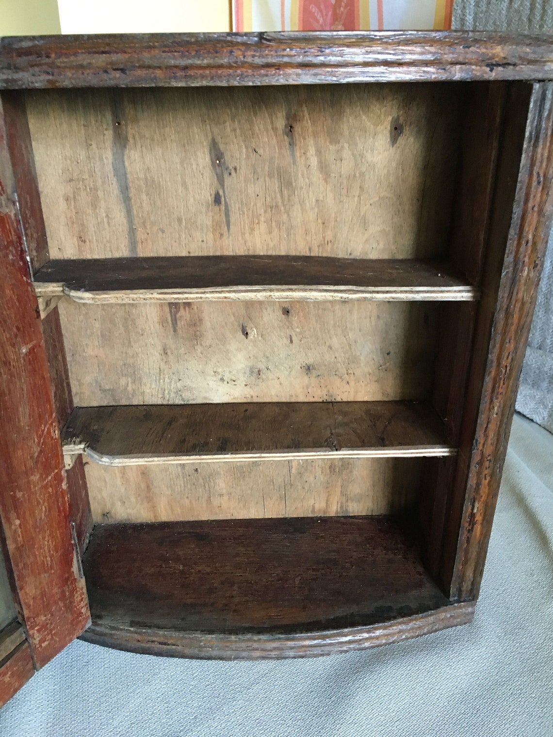 Vintage antique wooden medicine standing first aid Etsy