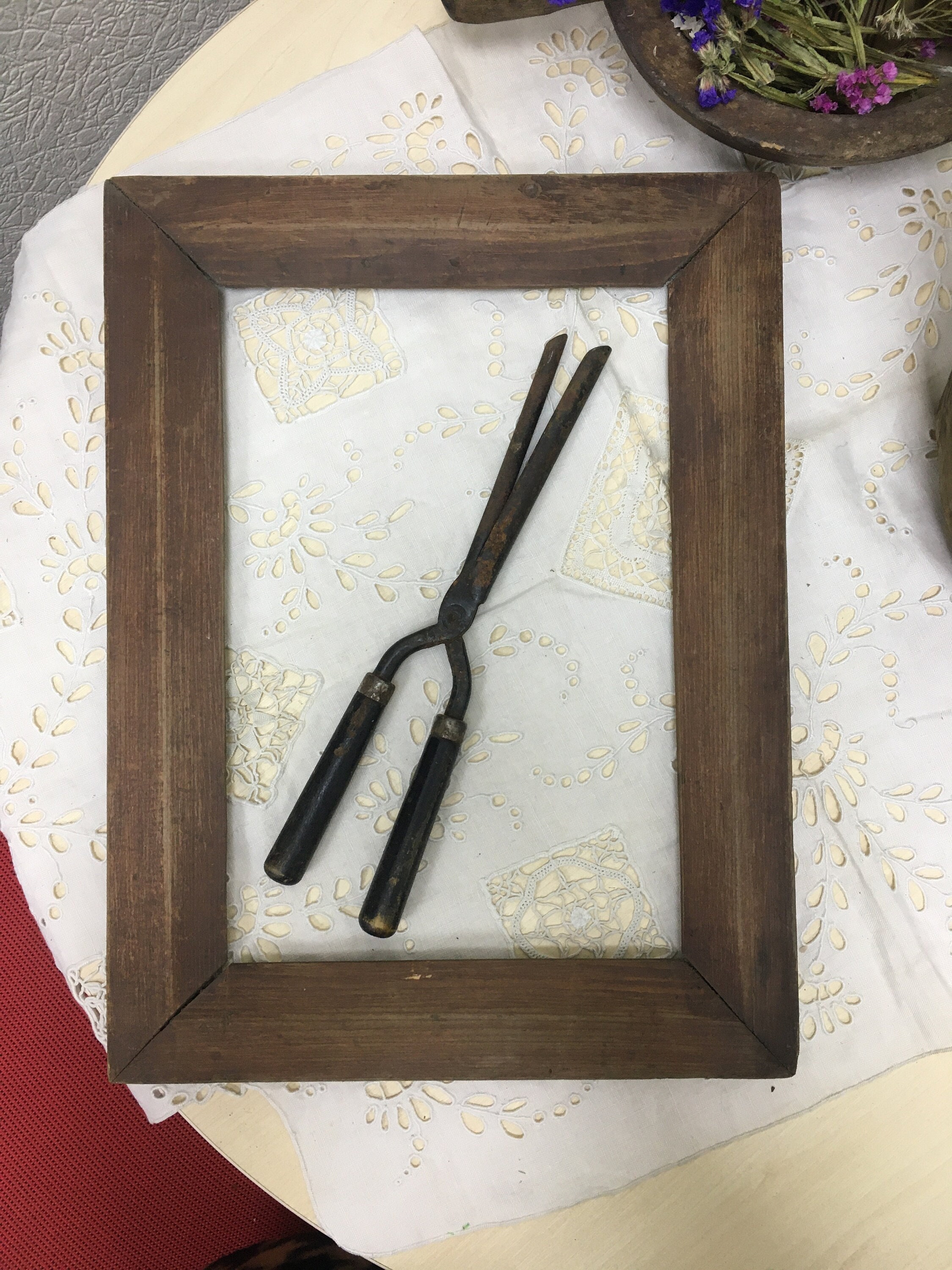 Hair Curling Iron, Wawing iron, HVintage Marcel waves, Hairdresser gift, Salon decoration, theater movie props, beauty shop decor