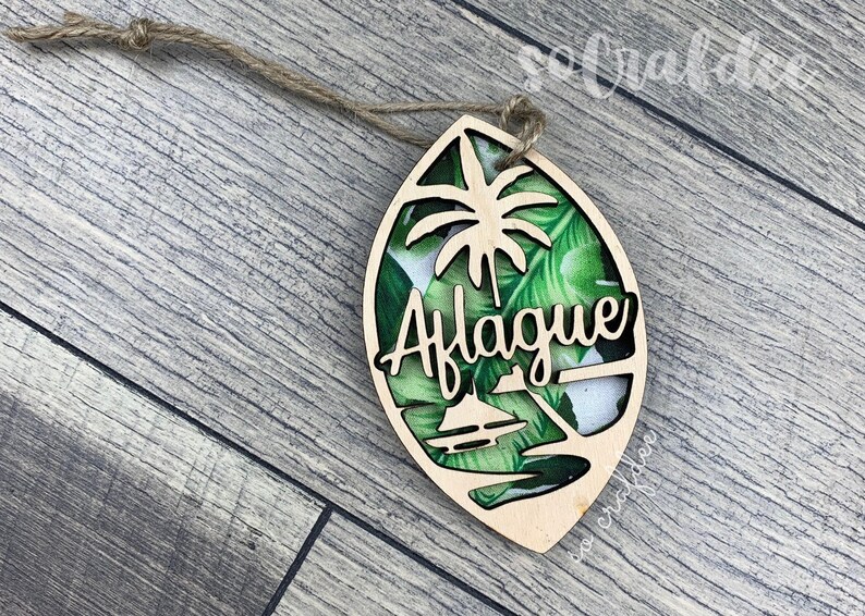 Guam Ornament Custom Guam Guam Wood Ornament Guam Decor Etsy