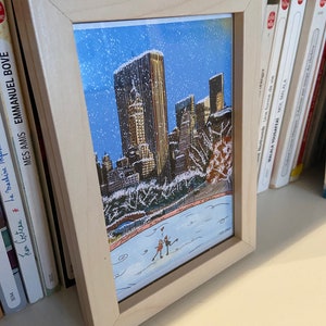 Carte New-York enneigée