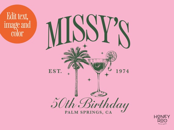 Custom 50th birthday logo | Custom 50th Birthday | 1974 Birthday | 50th birthday t-shirt logo | Personalizable Birthday Logo