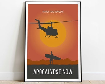 Apocalypse Now inspired print minimalist movie poster / print / gift - Francis Ford Coppola’s - offices, bedroom, dorm room wall art / decor