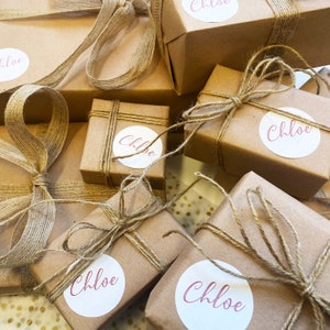 20 etiquetas navideñas personalizadas con nombre, etiquetas para regalo de Navidad, etiquetas para regalo con etiquetas navideñas, etiquetas para adolescentes - Pegatinas navideñas