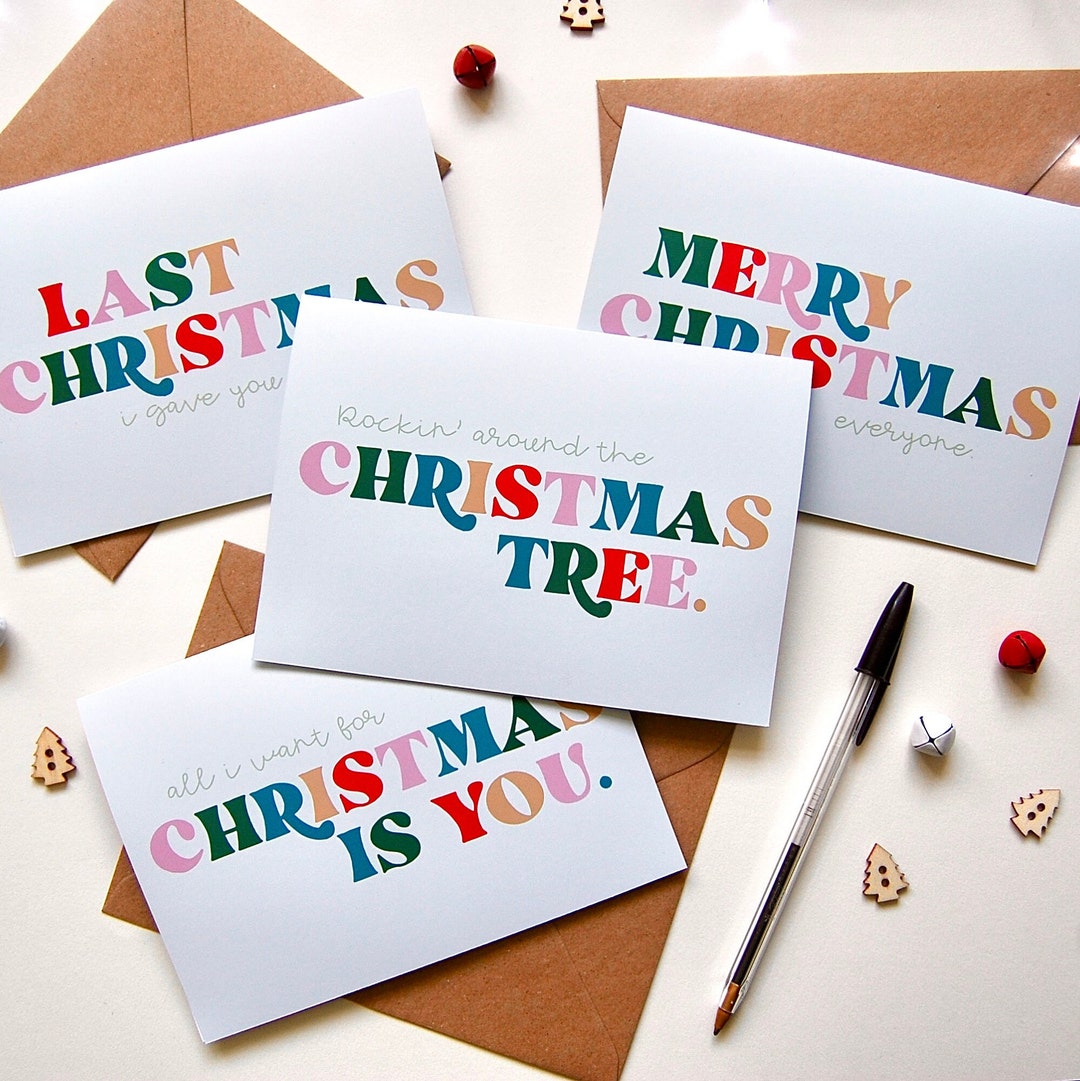 Christmas Card Multi Pack Pack of 4 Individual Designs Etsy