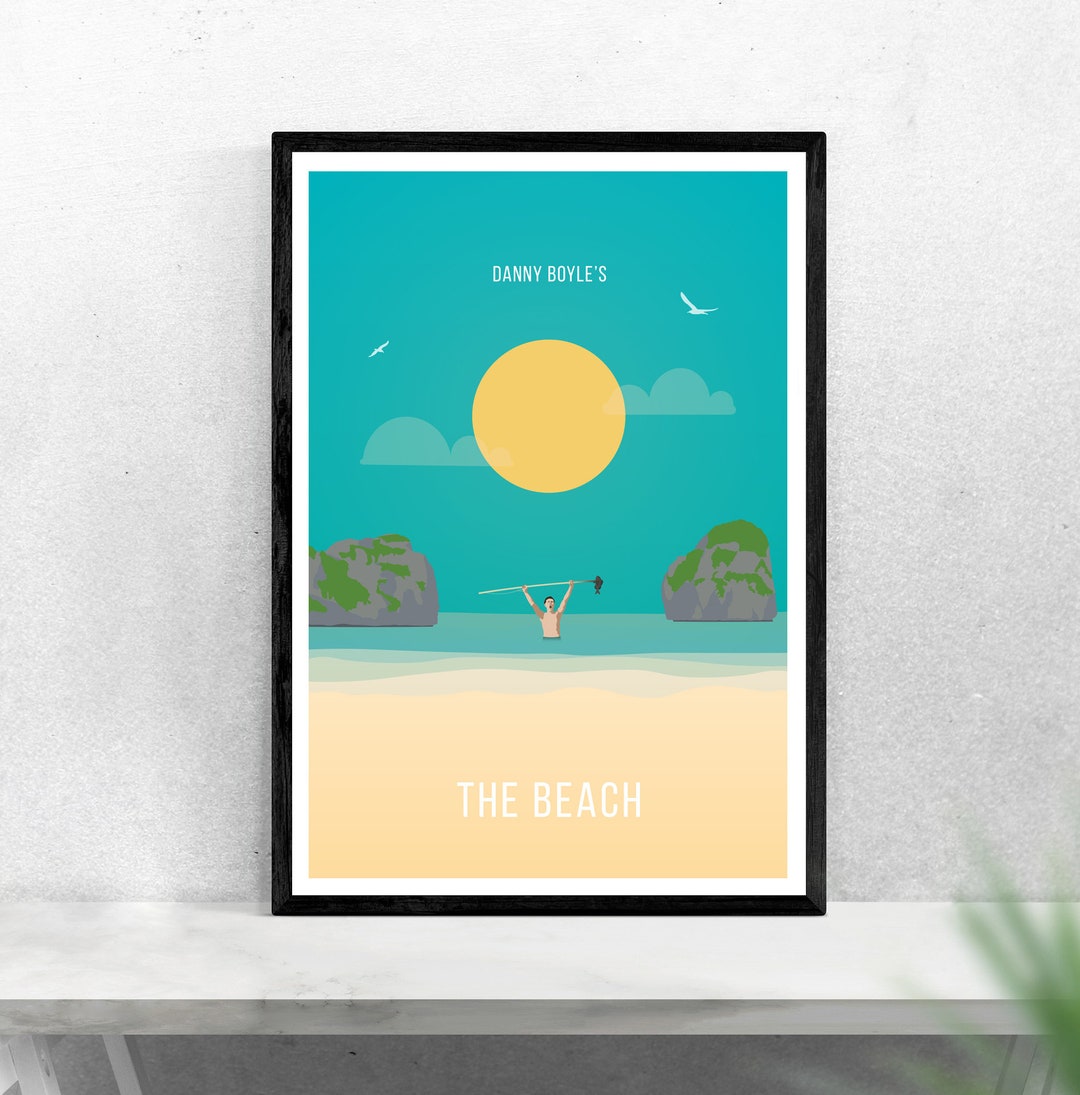 The Beach Movie Poster, Print Minimalist Movie Poster / Print / Gift