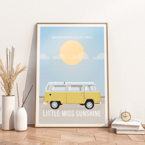 Little Miss Sunshine Movie Poster, Film Print, minimalist style movie, Wall Art, Decor, Gallery Wall Prints