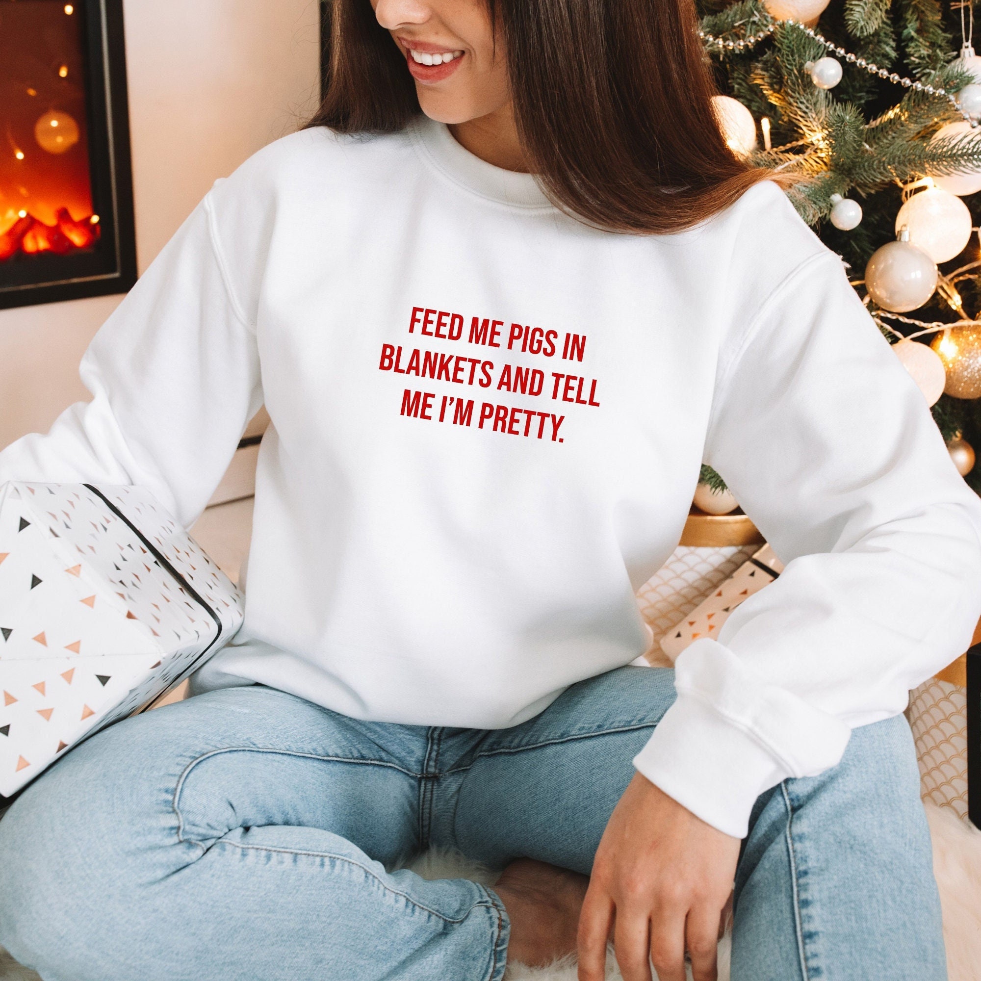Christmas Jumper Feed Me Pigs in Blankets Winter - Etsy