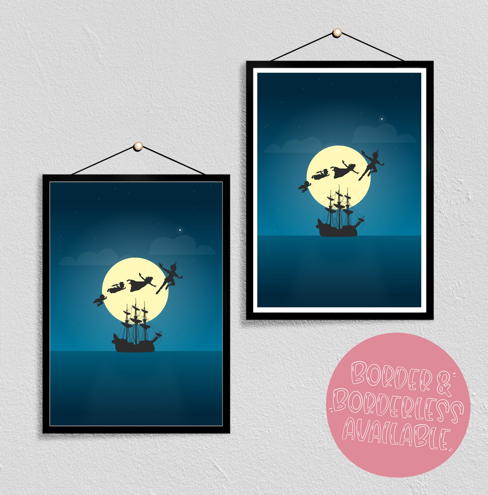 Peter Pan Wall Art Inspired Minimalist Movie Poster / Print Etsy