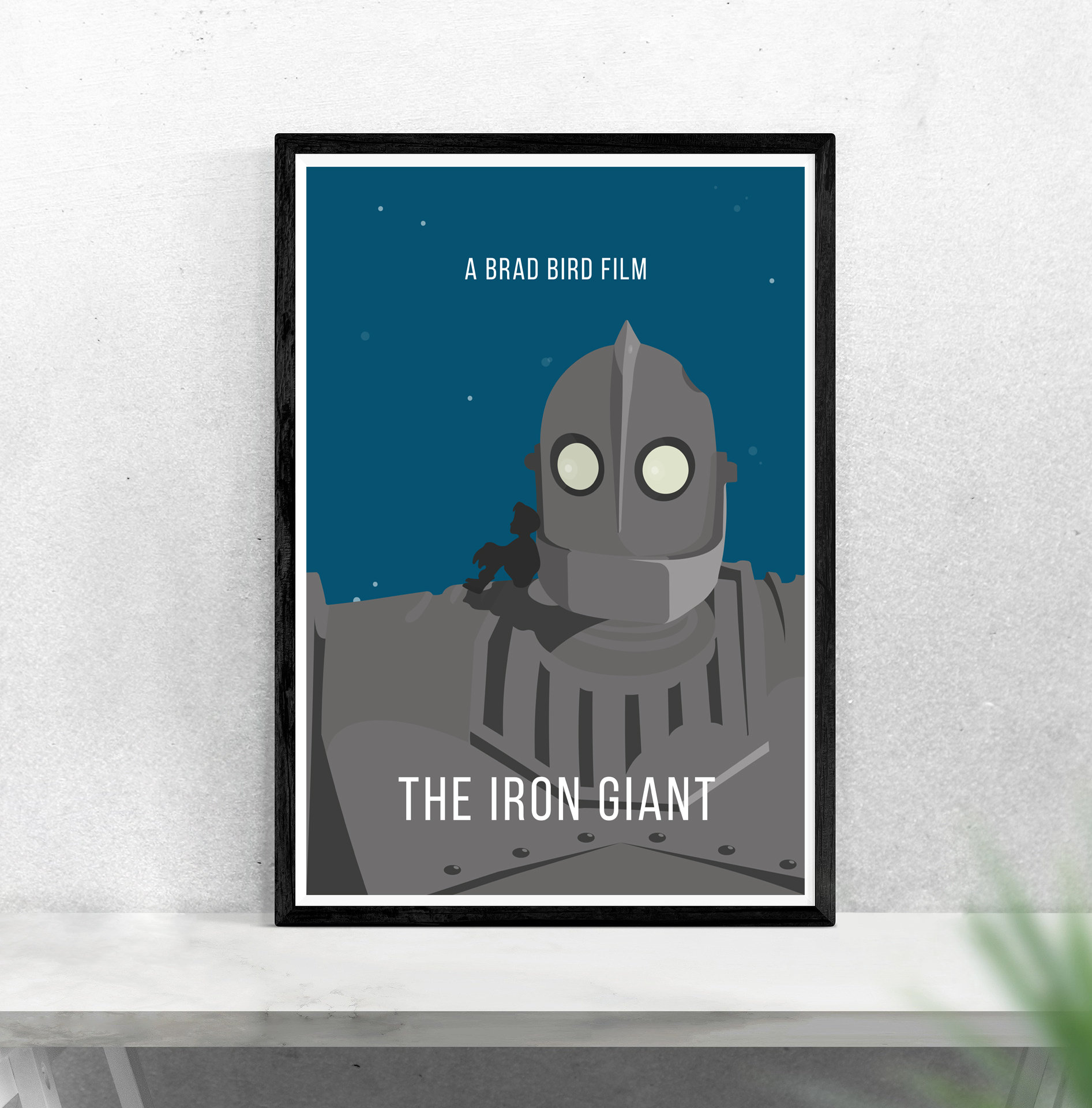 The Iron Giant Inspired Inspired Print Minimalist Movie Etsy