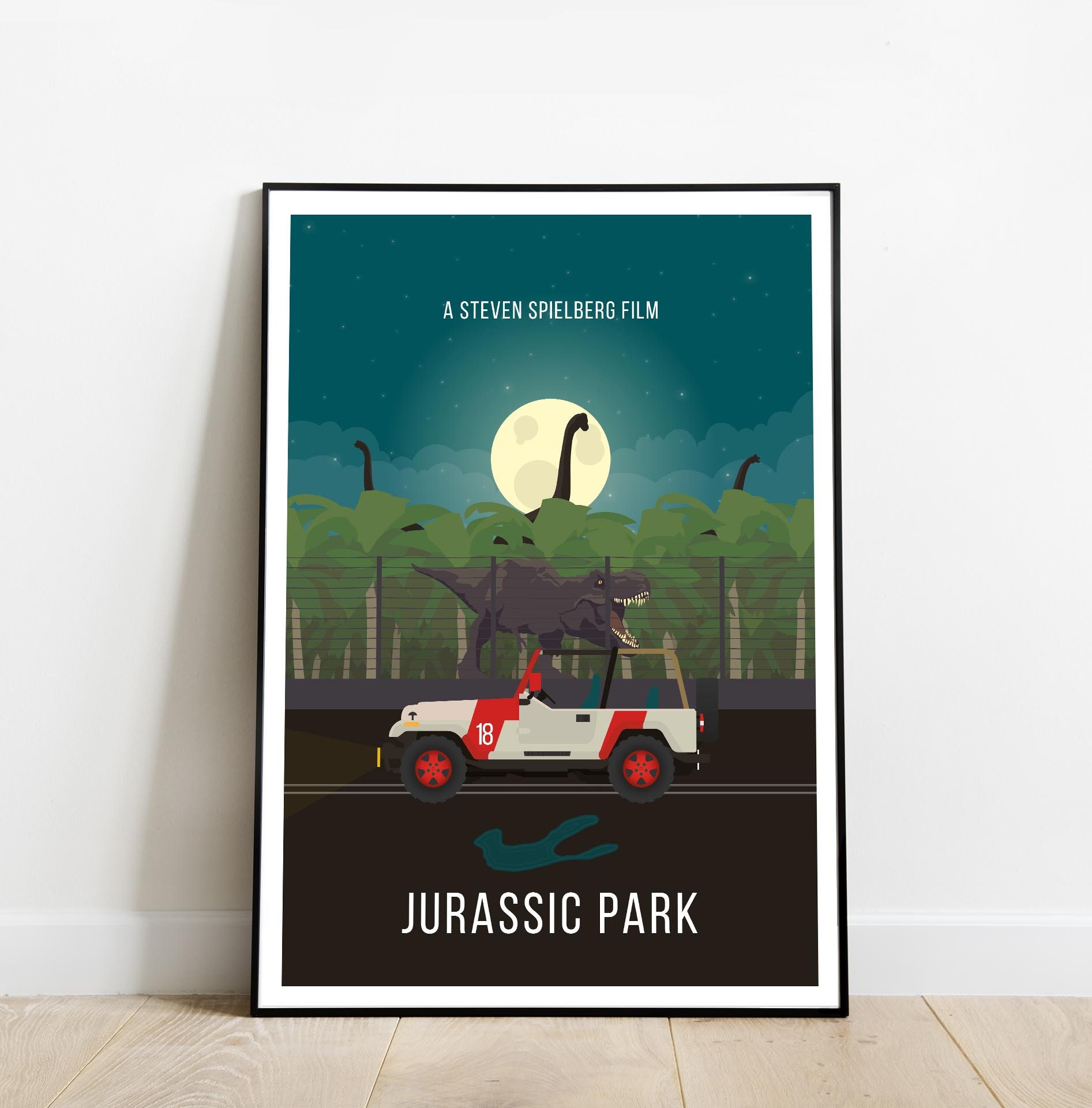 Jurassic Park Classic Movie Large CANVAS Art Print Gift A0 A1 A2 A3 A4 