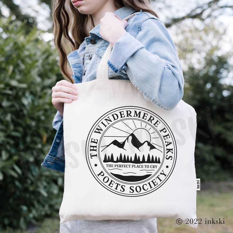 The Lakes (Taylor Swift inspired) Tote Bag, Shopper Bag, Windermere Peaks Poets Society 