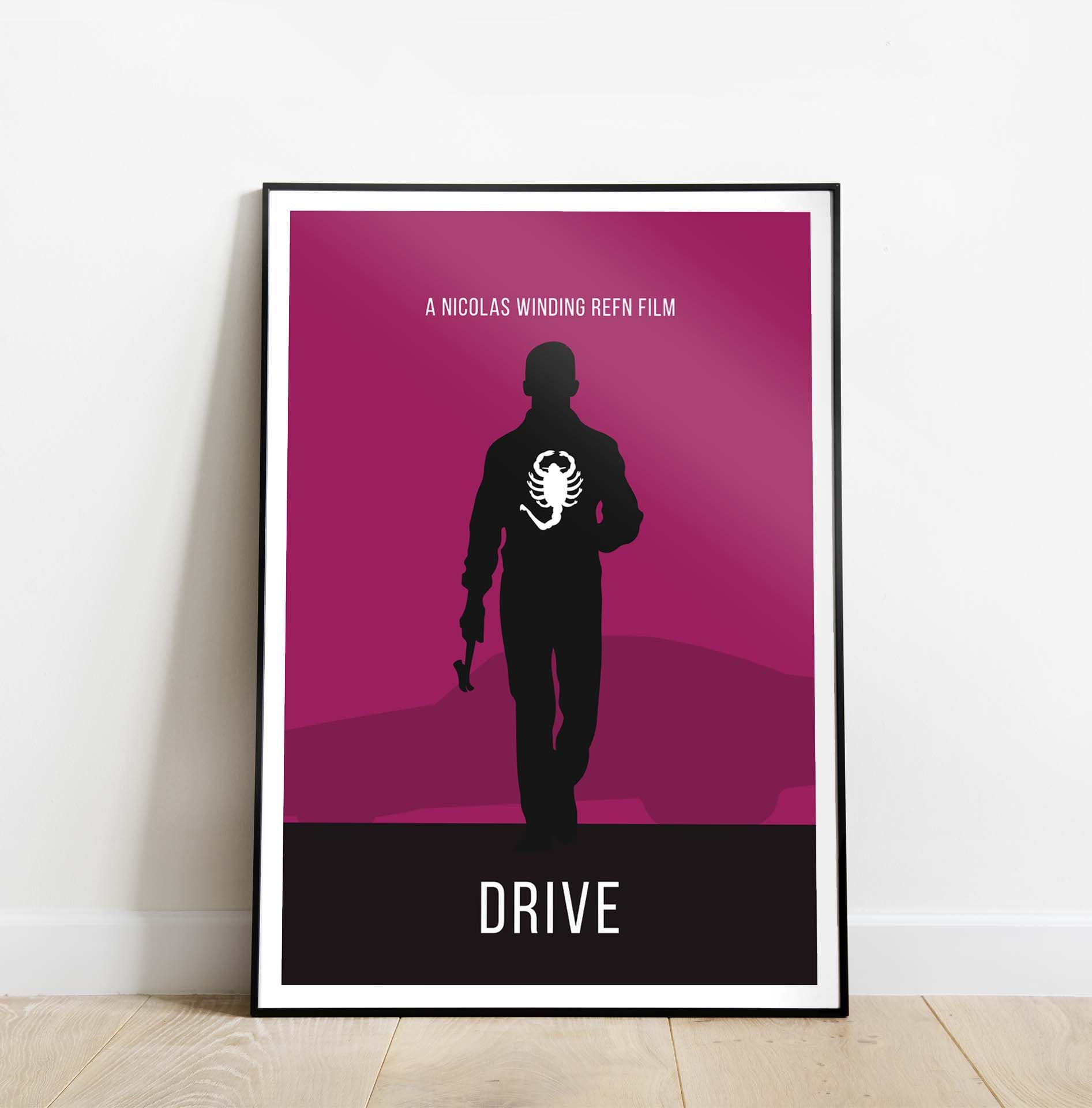 Drive film Poster, Wall Art, Wall Decor, Wall Print, Movie Poster style  minimaliste Ryan Gosling -  France