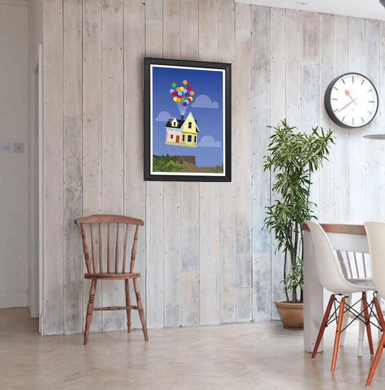 UP wall art inspired minimalist movie poster / print / gift Etsy