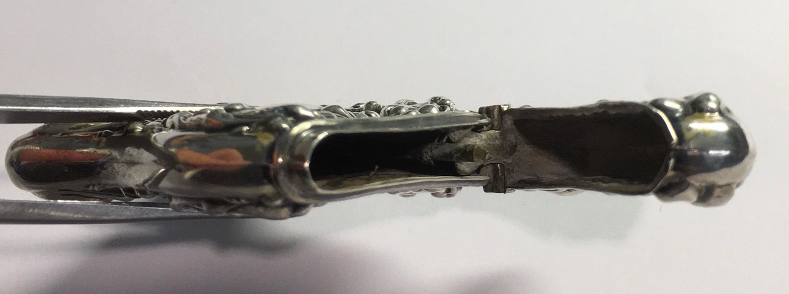 Antique Sterling Silver Match Safe Vesta Case Heart Ornate Scroll ...