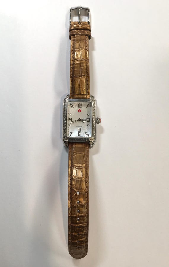 Michele Milou Park watch with leather band. Michele Milou Park MW15C00A0025 Women main image 4