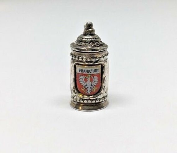 Large Moveable 925 Sterling Silver Beer Stein Charm Pendant Mug Glass Cup Large Moveable 925 Sterling Silver Beer Stein Charm Pendant Mug Glass Cup