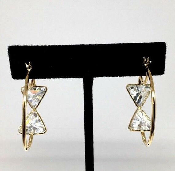 Vintage 14k Yellow Gold Large Trillion Triangle B… - image 2