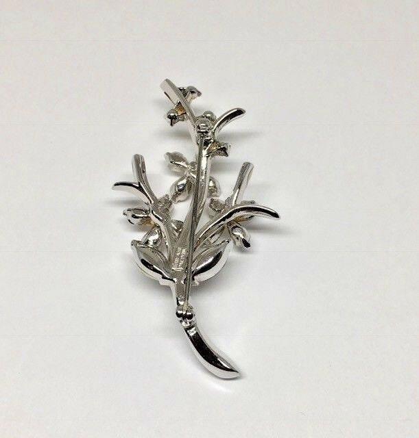 1940's Trifari Signed Patent Pending Floral Silver Tone - Etsy